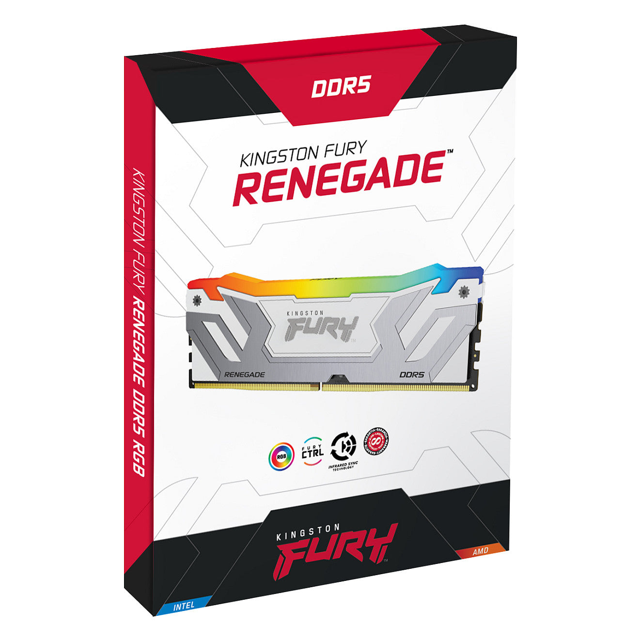 KINGSTON 48GB 8400MT/s DDR5 CL40 CUDIMM Kit of 2 FURY Renegade RGB White XMP