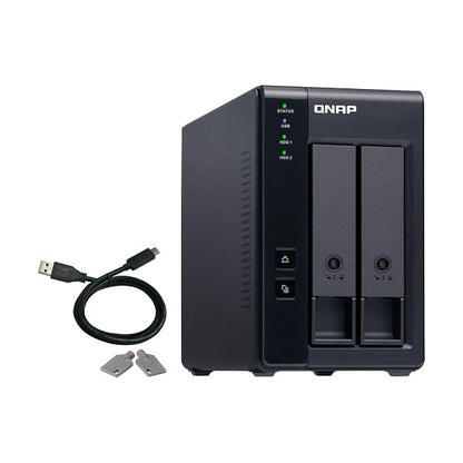 QNAP TR-002 2 Bay USB Type-C Direct Attached Storage with Hardware RAID