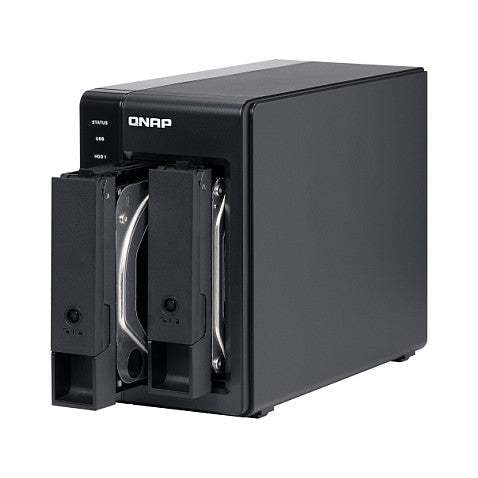 QNAP TR-002 2 Bay USB Type-C Direct Attached Storage with Hardware RAID