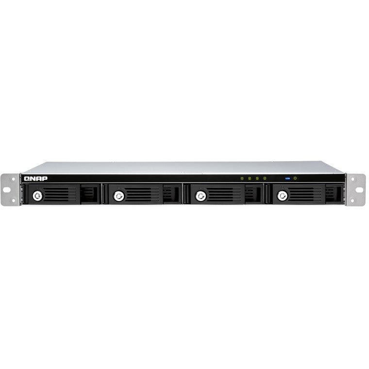 QNAP 4-bay 1U 12 short-depth rackmount 3.5in SATA HDD USB 3.0 type-C hardware RAID external enclosure