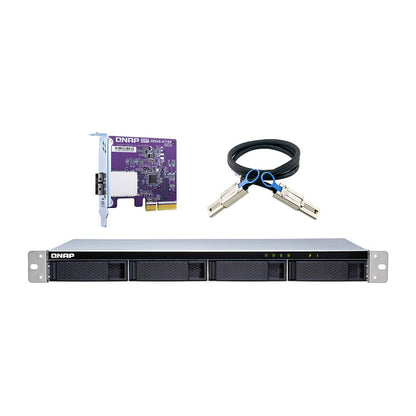 QNAP TL-R400S 4-bay 1U rackmount SATA JBOD expansion unit