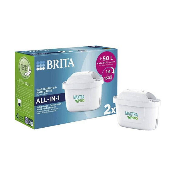 BRITA Tischwasserfilter Maxtra Pro Filterkartusche 2er-Pack
