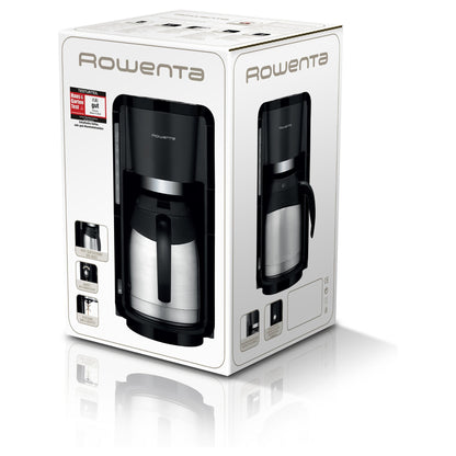 ROWENTA Filterkaffeemaschine Milano Thermo CT 3818 Black/Stainless Steel