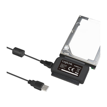 LogiLink USB 2.0 > 2,5" + 3,5" IDE + SATA Adapter Schwarz