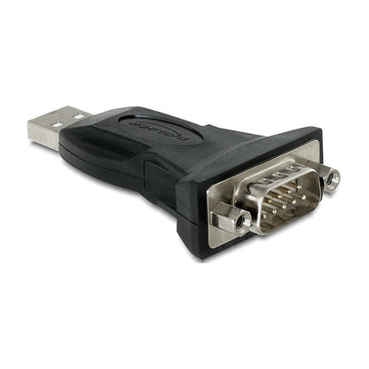 DeLock USB 2.0 > Seriell (ST-ST) 0,8m Adapterkabel Schwarz