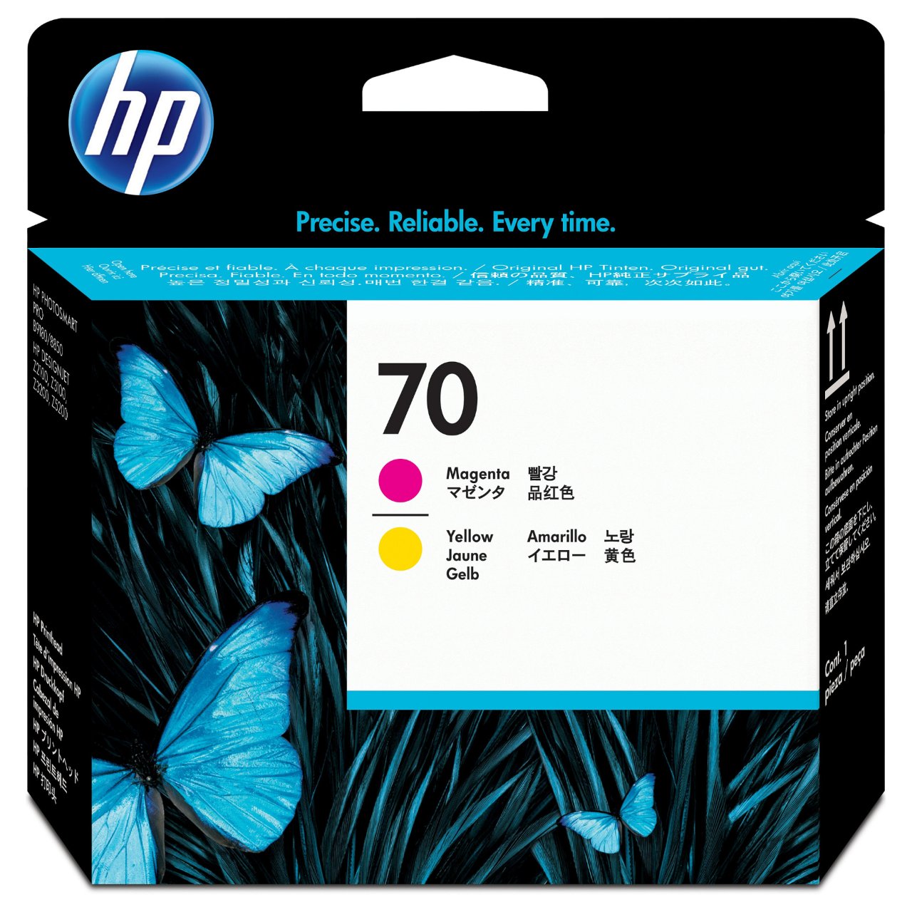HP 70 original printhead C9406A magenta and yellow standard capacity 1-pack