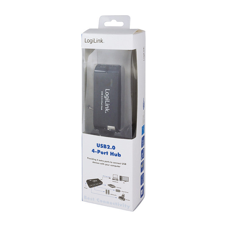 LogiLink UA0085 USB 2.0 HUB 4-Port 4xUSB 2.0 mit Netzteil