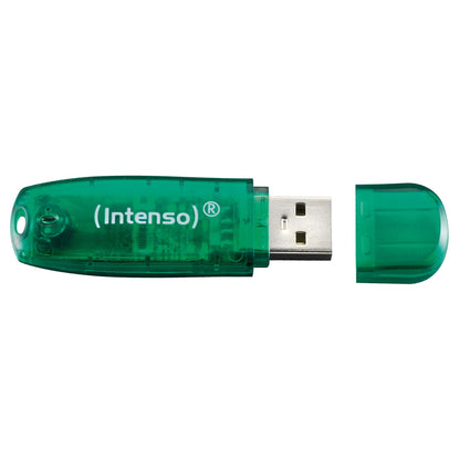 STICK 8GB USB 2.0 Intenso 3502460 Rainbow Line Green