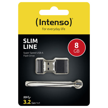 STICK 8GB USB 3.0 Intenso 3532460 Slim Line Black