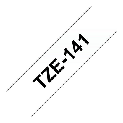 Brother TZe-141 schwarz/farblo