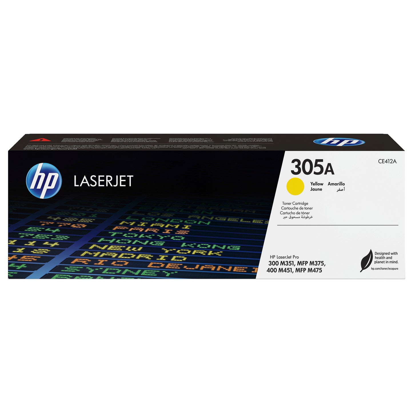 HP CE412A #305A yellow Verpackung beschädigt