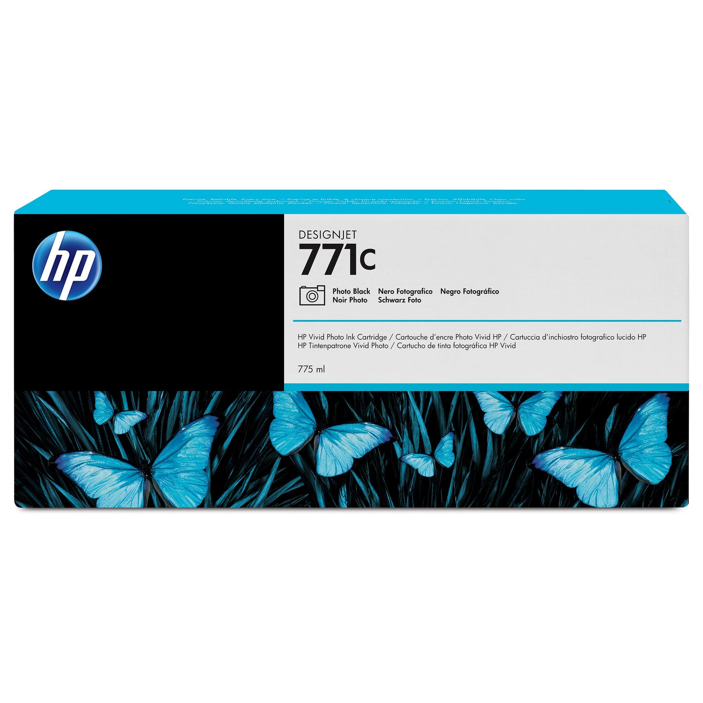 HP 771C Original Tinte foto schwarz Standardkapazitt 775ml 1er-Pack