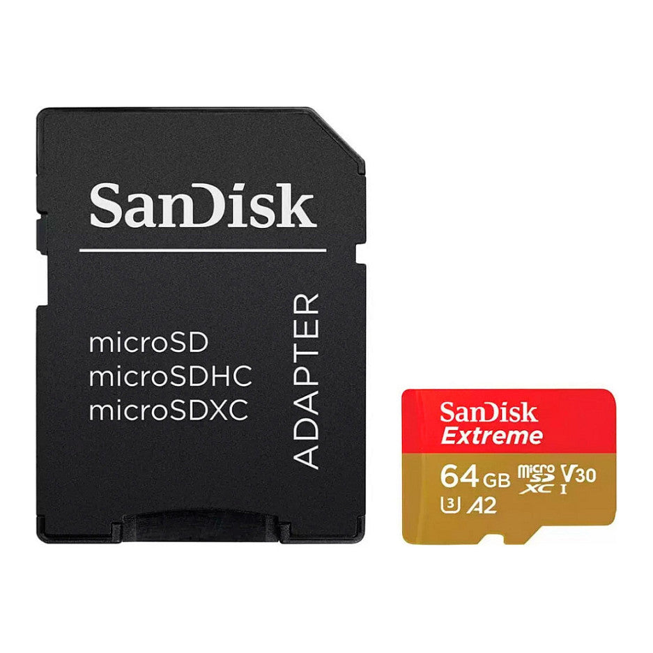 CARD 64GB SanDisk Extreme PLUS microSDXC 200MB/s +Adapter