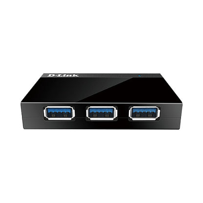 USB3.0 HUB 4Port D-Link 1340 SuperSpeed aktiv mit Netzteil Black