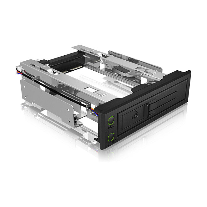 Wechselrahmen. 1xSATA/SAS 3.5" zu 1xSATA Host. EasySwap trägerlos. Stahl/ Plastik ICY BOX