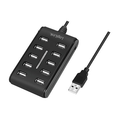 HUB 10x LogiLink 3.5A power