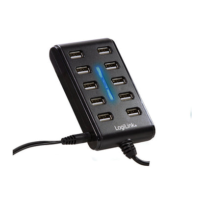 HUB 10x LogiLink 3.5A power