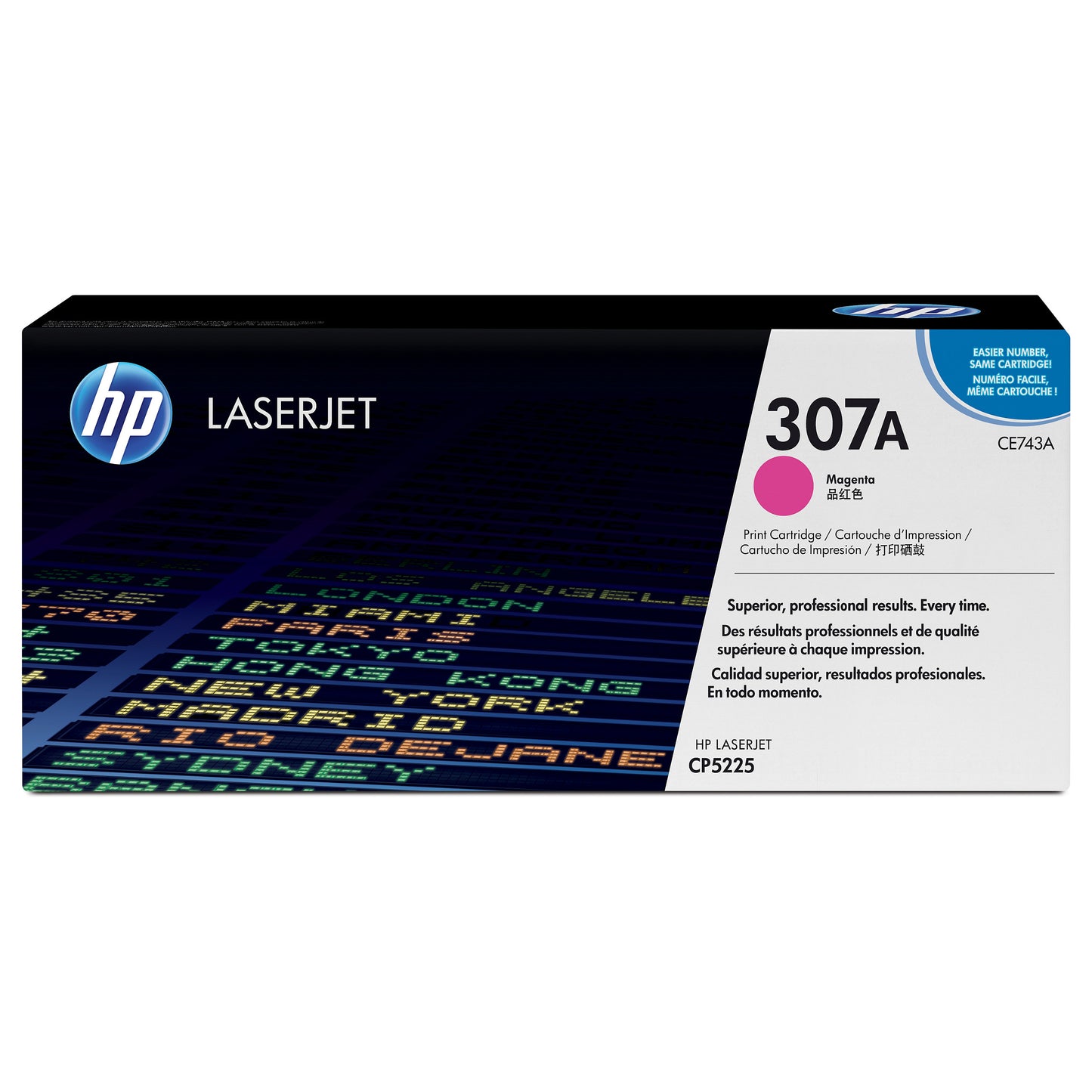HP original Colour LaserJet CE743A Toner cartridge magenta standard capacity 7.300 pages 1-pack