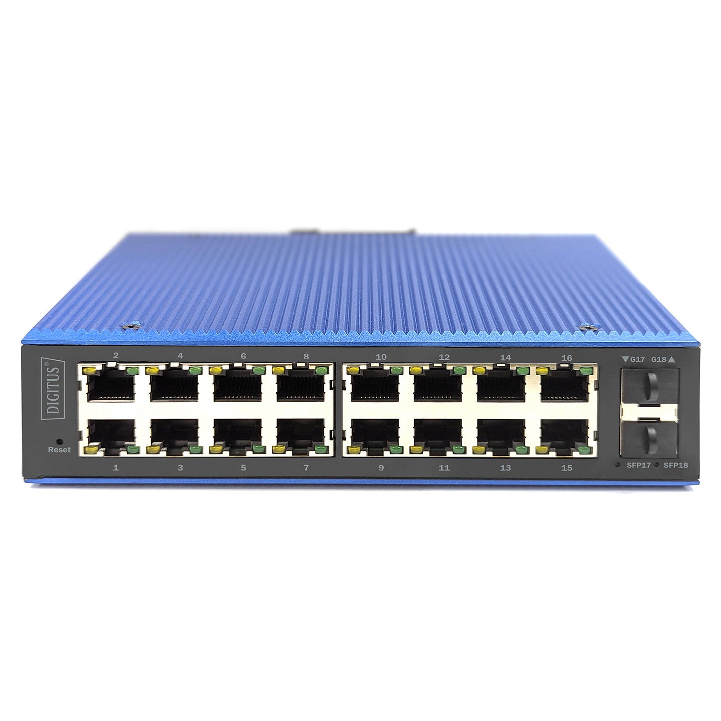 Digitus 16+2P Industrial Gigabit Ethernet PoE Switch L2 managed