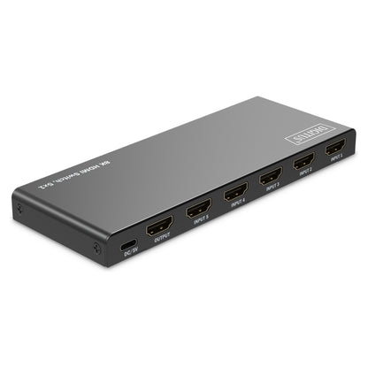 DIGITUS HDMI Switch, 5x1 8K/60Hz HDR, HDCP 2.3