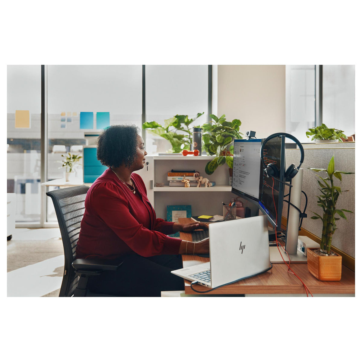 HP Poly Blackwire 3320 Stereo Microsoft Teams Certified USB-C Headset +USB-C/A Adapter (214012-01)