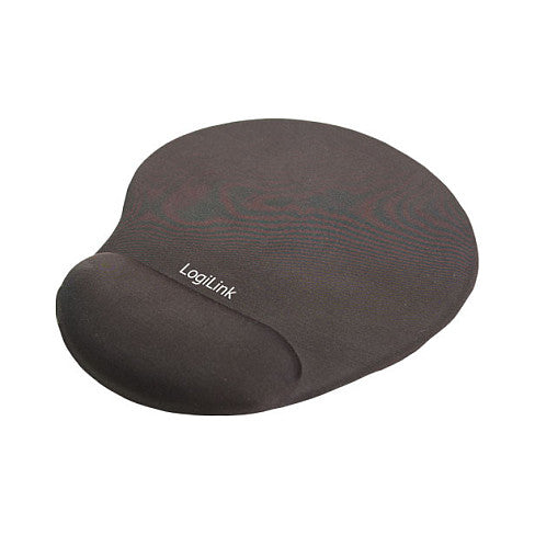 LogiLink Mauspad mit Silikongel Handballenauflage Schwarz