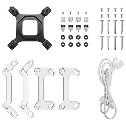 K Cooler Wasserkühlung DeepCool MYSTIQUE 240 White ARGB