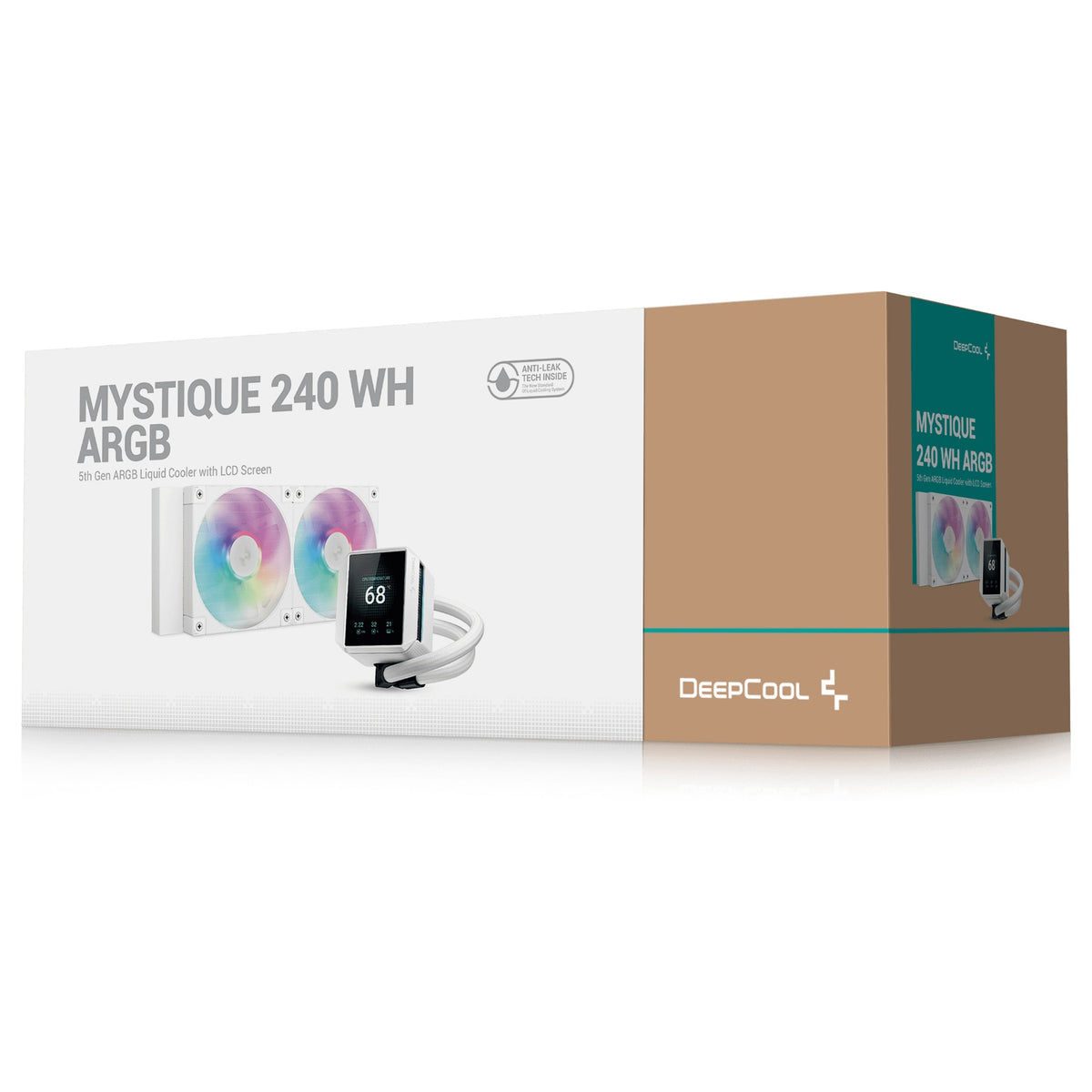 K Cooler Wasserkühlung DeepCool MYSTIQUE 240 White ARGB