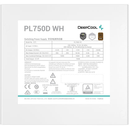 750W DeepCool PL750-D White