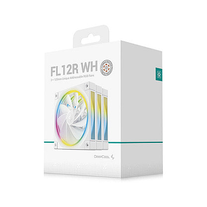 120mm DeepCool FL12R White Triple-Pack