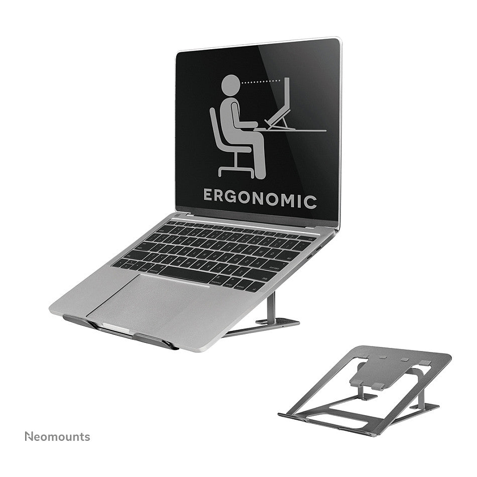 Laptop-Ständer - Grau. faltbar. 5KG NSLS085GREY Neomounts