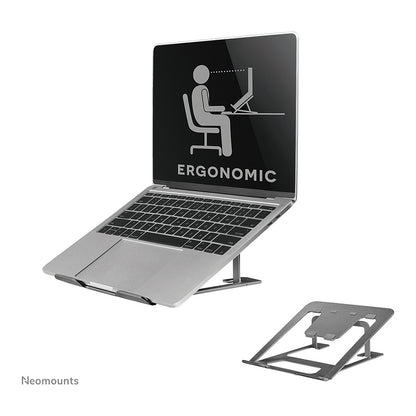 Laptop-Ständer - Grau. faltbar. 5KG NSLS085GREY Neomounts