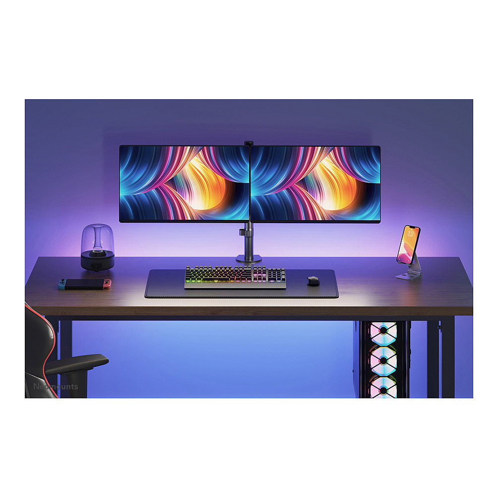 Neomounts FPMA-D550DBLACK Tischhalterung für zwei Flachbildschirme bis 32" - Schwarz