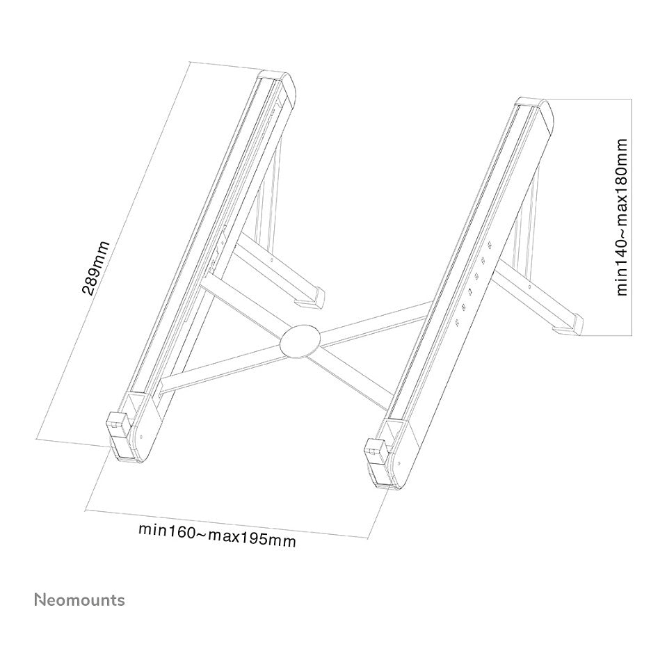 Neomounts NSLS010 Laptop-Ständer, faltbar, 5KG