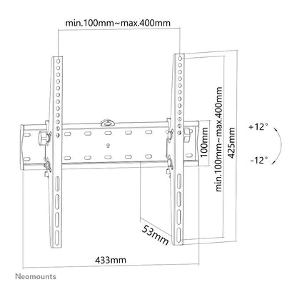 Wandhalterung. neigbar. 40KG FPMA-W350BLACK Neomounts