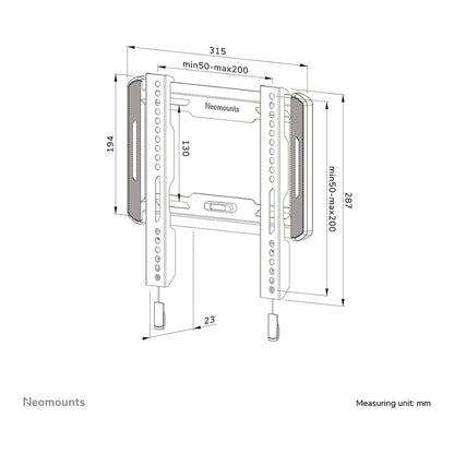 Wandhalterung für 24-55" Bildschirme 45KG WL30-550BL12 Neomounts