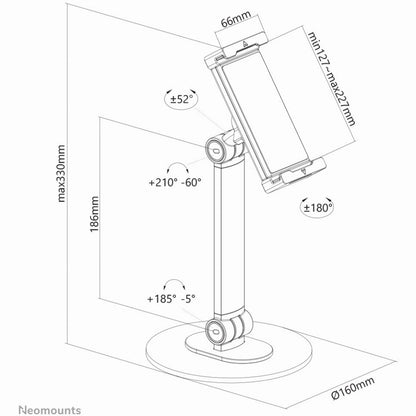 Neomounts DS15-540WH1 Universal Tablet-Ständer für 4.7-12.9" 1KG