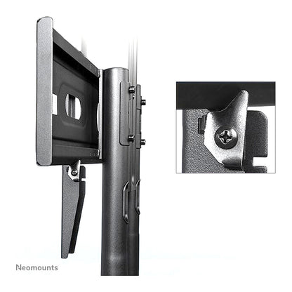 Neomounts NM-M1700BLACK mobiler Bodenständer für Flachbild-Fernseher bis 75" (191 cm).