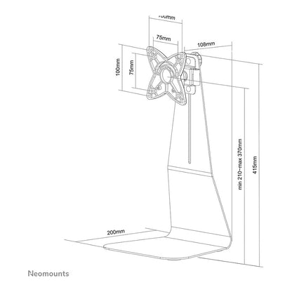 Tischhalterung für Flachbildschirme bis 27" (69 cm) 10KG FPMA-D850BLACK Neomounts