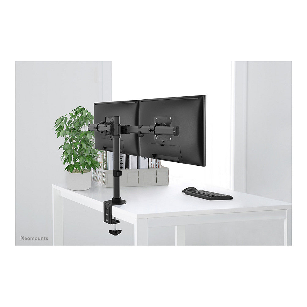 Neomounts FPMA-DCB100DBLACK Tischhalterung für zwei Flachbildschirme bis 27" (69 cm)