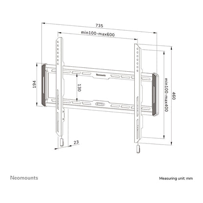 Neomounts WL30-550BL16 feste Wandhalterung für 40-75" Bildschirme - Schwarz