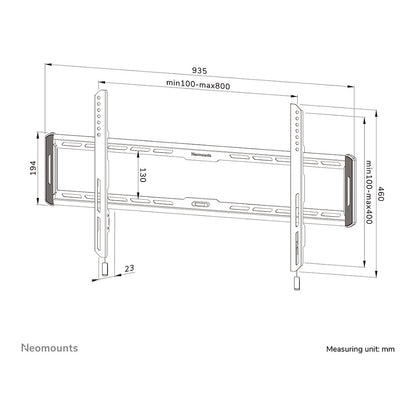 Neomounts WL30-550BL18 Wandhalterung für 43-86" Bildschirme 70KG