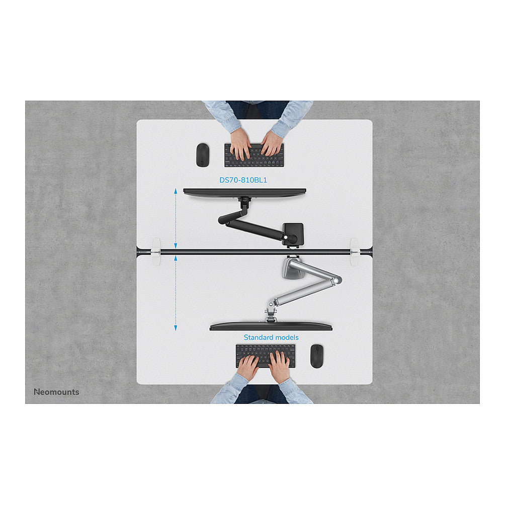 Neomounts Full-Motion-Tischhalterung für 17-32" Bildschirme 9KG DS70-810BL1