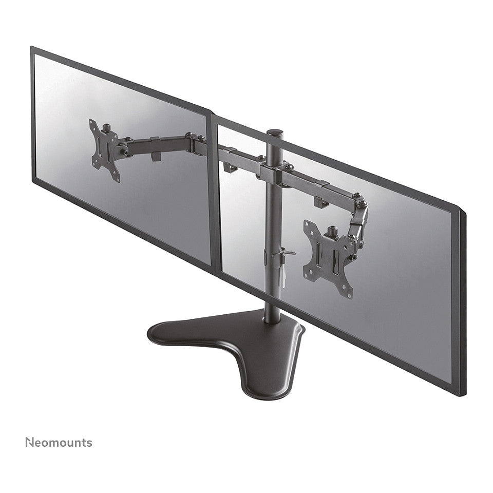 Neomounts FPMA-D550DDBLACK Tischhalterung für zwei Flachbildschirme bis 32" 8KG