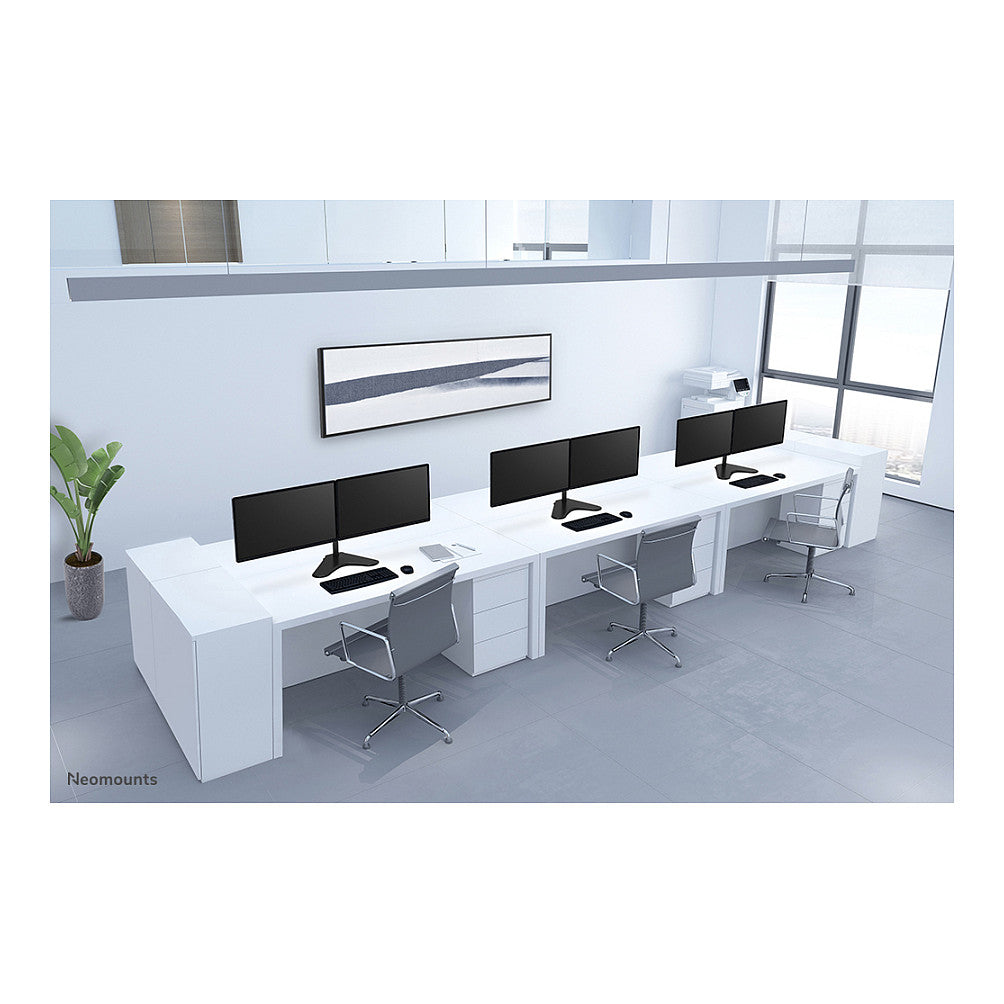 Neomounts FPMA-D550DDBLACK Tischhalterung für zwei Flachbildschirme bis 32" 8KG