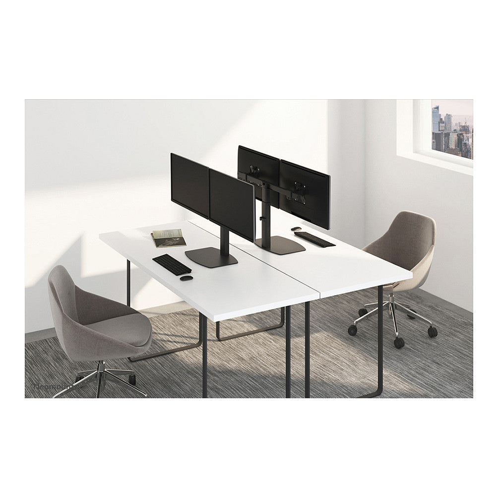 Neomounts FPMA-D865DBLACK Tischhalterung für zwei Flachbildschirme bis 27" (69 cm)