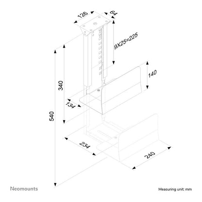 Neomounts Universeller PC-Halter 30KG CPU-D200BLACK