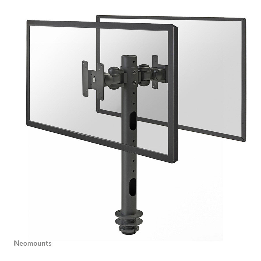 Tischhalterung für zwei Flachbildschirme bis 30" (76 cm) 10KG FPMA-D050DBLACK Neomounts
