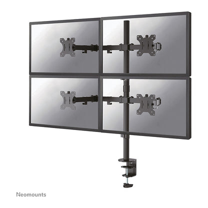 Neomounts FPMA-D550D4BLACK bewegliche Tischhalterung für 4 Bildschirme 13"-32" - Schwarz