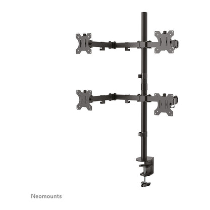 Neomounts FPMA-D550D4BLACK bewegliche Tischhalterung für 4 Bildschirme 13"-32" - Schwarz
